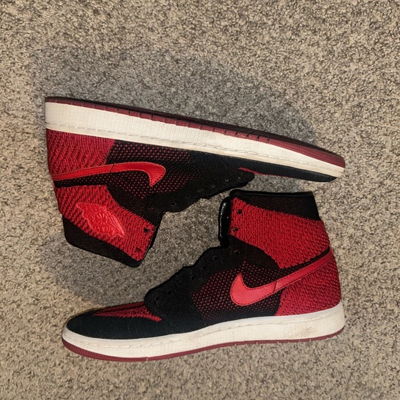 Jordan 1 high flyknit “bred” - Picture 1 of 6